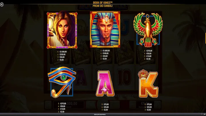 Symbol Features Book of Kings Nextspin TTB11 Malaysia